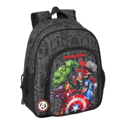 Immagine di Safta AVENGERS VENDETTA Zaino scuola per bambini, ideale bambini di diverse età, comodo e versatile, qualità resistenza, 27 x 10 33 cm, Nero, M, Casual