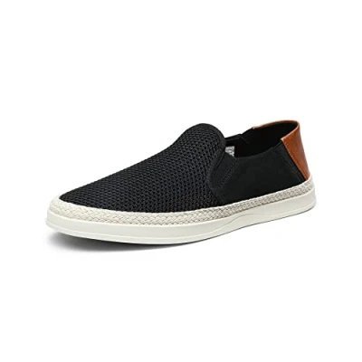 Immagine di Bruno Marc Mocassino Uomo Espadrillas Csual Confortevole Piatto Classico Slip On Traspirante,Size 44,Nero,SBFS2301M E