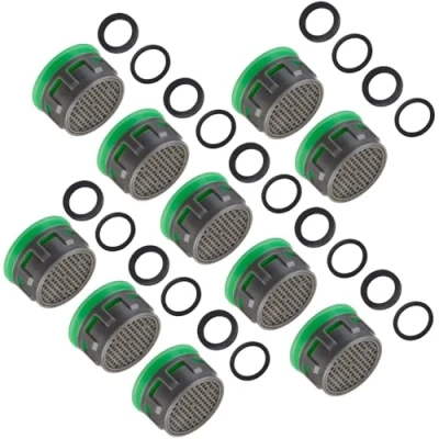 Immagine di Schläfer 1802210 Cartuccia Filtro Rubinetto Universale, Inserto per Aeratore Perlator DL M22x1 / M24x1 Classe Z, 7 lit/min anticalcare adatto Risparmio acqua NEOPERL HONEYCOMB 10PZ