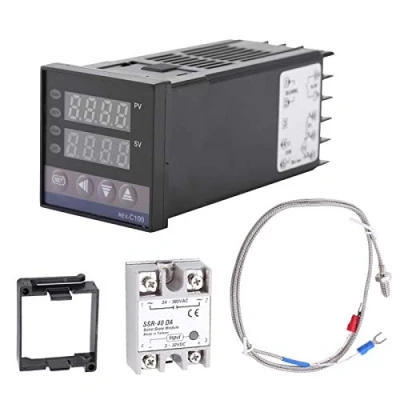 Immagine di REX C100 termoregolatore PID, 0 1300 Allarme Digital LED Kit PID AC110V 240V