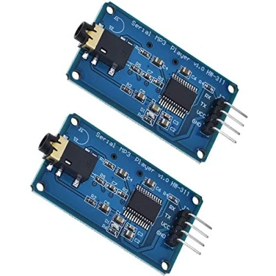Immagine di ZkeeShop 2Pcs YX5300 UART Controllo Seriale MP3 Music Player Module Compatibile per Arduino/AVR/PIC/ARM