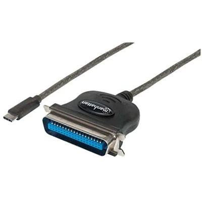 Immagine di Manhattan 152525 Cavo Convertitore Full Speed USB C a Stampante Parallela
