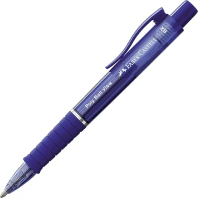 Immagine di Faber Castell 145751 Penna a sfera Poly Ball View, refill XB, blu ammiraglio, 1 pezzo