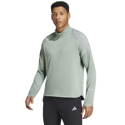 Immagine di adidas Performance HIGH Visibility Halfzip Maglietta a manica lunga, Uomo, Taglia: XL, Silgrn