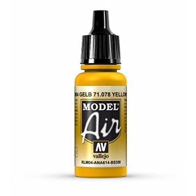 Immagine di Vallejo Model Air Colore Acrilico, Giallo (Gold Yellow), 17 ml