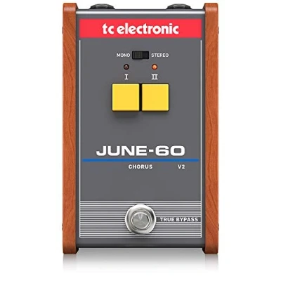 Immagine di TC Electronic JUNE 60 Chorus stereo leggendario con selettore di effetti a 2 pulsanti e circuiti BBD
