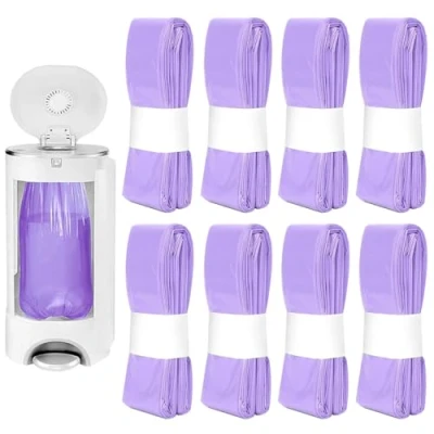 Immagine di Ricarica Mangiapannolini 8 Pezzi, Ricariche Antiodore Inodore Addensata, Pannolino Sacchetti di Compatibili con Tommee Tippee, Twist &amp; Click, LitterLocker