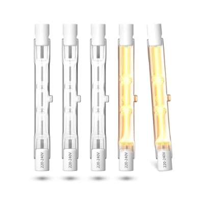 Immagine di Lamptobe R7S Lampadina Alogena 78MM 40W 230V Dimmerabile Lampadine luce calda 2700K,5 Pezzi