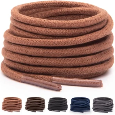 Immagine di Miscly Lacci per Scarpe Eleganti Disponibili in Diverse Lunghezze e Colori (Marrone, 91 cm)