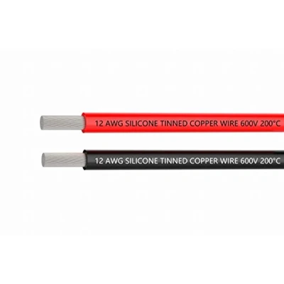 Immagine di TUOFENG Cavo Elettrico Calibro 12 3 Metro [1,5 m Nero e 1,5 Rosso] Filo di rame stagnato intrecciato in silicone AWG flessibile Funziona bene per auto RC, Drone