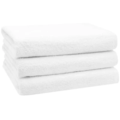 Immagine di ZOLLNER Set di 3 teli doccia 70x140 cm asciugamani assroebtni grigio scuro con gancetto lavabili a 95C cotone qualità d&#039;albergo