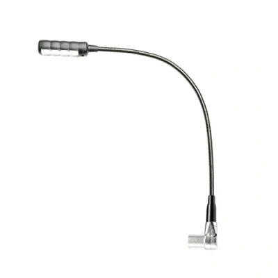 Immagine di Adam Hall Stands SLED 1 ULTRA XLR 4 a Lampada collo di cigno quadripolare ad angolo con COB LED