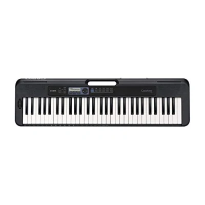 Immagine di Casio CT S300AD 61 tasti sensibili al tocco, tastiera elettronica portatile con rotella Pitch Bend, colore nero, adattatore CA incluso