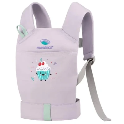 Immagine di manduca Doll Carrier Marsupio bambole Adatto per Bambini a partire dai 18 mesi Portabambole in cotone biologico e giocattoli di peluche