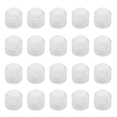 Immagine di VGOL 100 tasselli di espansione con cerniera M4 x 8 mm, in plastica, 3 bianchi, accessori per armadietti, 8,8 mm