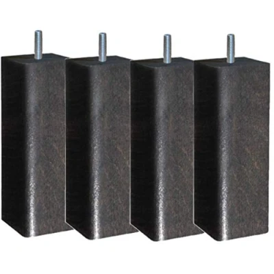 Immagine di Margot Douceur scandinavo Quadrato Set di 4 Piedi Rete Legno 6 x 20 cm, Legno, Chêne grisé, cm