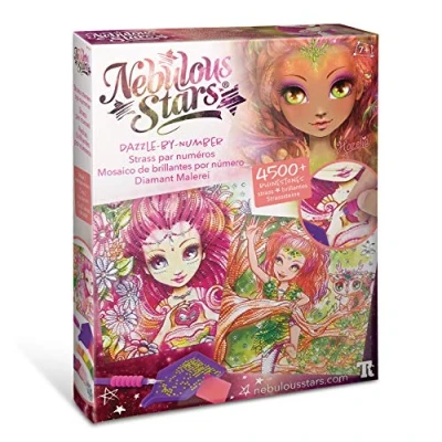 Immagine di Nebulous Stars NS11125 Strass nach Zahlen Wald Diamond Forest Creative Set Beautiful Images with Rhinestones Similar to Painting by Numbers Principle Girls Age 7 +, Colourful