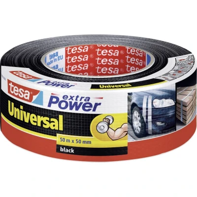 Immagine di tesa UNIVERSAL 56389 00001 05 Nastro in tessuto tesa® extra Power Nero (L x L) 50 m mm 1 pz.