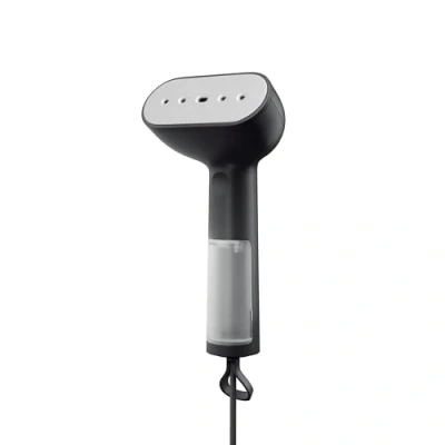 Immagine di Steamery Ferro da stiro a vapore portatile Cirrus X, 1200 W, emissione di 20 g/min, riscaldamento in secondi, portatile, stile minimalistico, design scandinavo, Nero