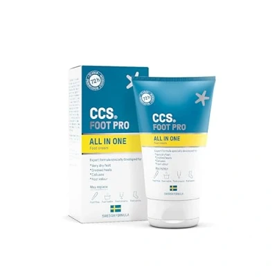 Immagine di CCS All in One Foot Cream 100 ml Crema professionale Sviluppata per piedi con pelle molto secca, talloni screpolati, calli e evitare il cattivo odore dei idratante