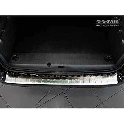 Immagine di Avisa Protezione paraurti Posteriore in Acciaio Inox Compatibile con Citroën Berlingo II Multispace&amp;Peugeot Partner Tepee 2008 /Rifter 2018 &amp;Opel Combo E MPV &amp;Toyota Proace City/Verso 2019