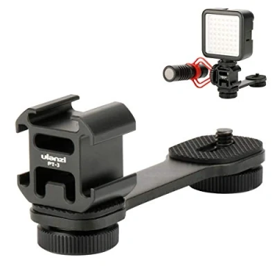 Immagine di ULANZI PT 3 Osmo Mobile 4 Triple Cold Shoe Mount Adapter Vlog Video Microfono Prolunga Bar per Zhiyun Liscio DJI Pocket Feiyutech Vimble 2 Axis Gimbal Accessori