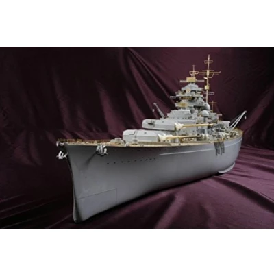 Immagine di MK Design Pacchetto di dettagli per modellino Trumpeter della corazzata Bismarck, scala 1:200