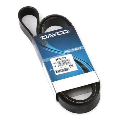 Immagine di DAYCO 6PK1670 Cinghia Poly V 1670,0 6 FIAT: Doblo II Van / Station Wagon, Qubo, Fiorino III FORD: Transit Mk6