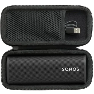Immagine di Khanka custodia rigida da viaggio per altoparlante Bluetooth Sonos Roam 2/Roam/Roam SL (black)