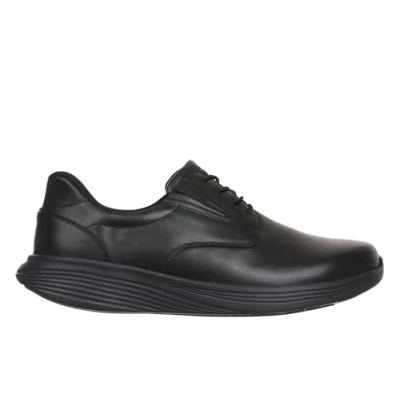 Immagine di MBT SF 100 Scarpe Casual da Uomo in Stile Classico. fisiologiche e Confortevoli. Massimo Comfort stabilità con Suola Rocker. Lacci. Nero