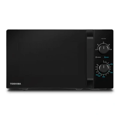 Immagine di Toshiba MW2 MM20P(BK) Forni a microonde standard, 20 Litri, 800 W, 5 livelli di potenza con pratica funzione scongelamento, illuminazione LED interno/Nero