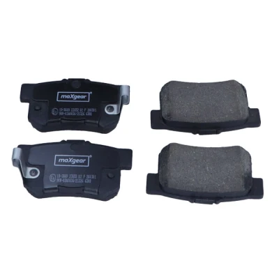 Immagine di MAXGEAR 19 3669 Kit pastiglie freno Assale posteriore con segnalatore acustico usura HONDA: CR V 3, Integra II Coupe, 2