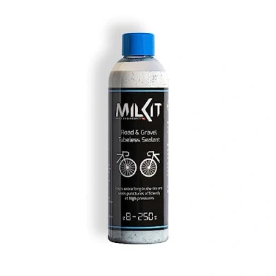 Immagine di milKit Tubeless Latte sigillante per bici da corsa &amp; Gravel, in bottiglia 250 ml pneumatici bicicletta