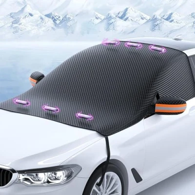 Immagine di PAPEP Copri Parabrezza Auto per Dacia Sandero Stepway 3 2020 2023,Telo Antighiaccio, Esterno Antigrandine,Applicabile Tutto L&#039;Anno,A