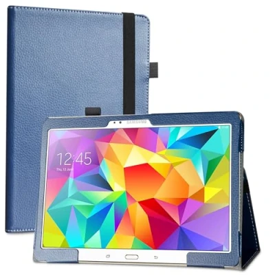 Immagine di LiuShan Samsung Galaxy Tab S 10.5 Custodia, Slim Sottile Pieghevole con Supporto in Piedi Caso per Pollice T800 T805 Android Tablet,Blu