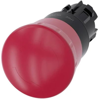 Immagine di Siemens 3SU1000 1HB20 0AA0 Pulsante di arresto emergenza a fungo IP66, IP67, IP69K 1 pz.