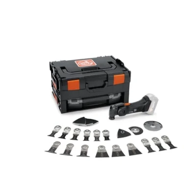 Immagine di Fein Multimaster AMM 700 MAX BLACK EDITION Bare Tool 71294162000 Utensile multifunzione a batteria senza batteria, caricatore, incl. valigia,