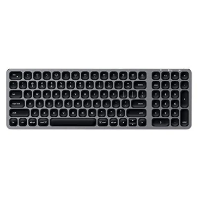 Immagine di Satechi Tastiera Wireless Bluetooth Retroilluminata 5.0 Sincronizzazione Multi Dispositivo per M2/M1 Macbook Pro/Air, iPad M2 Mac Mini, iMac M1 (Layout Inglese US QWERTY)