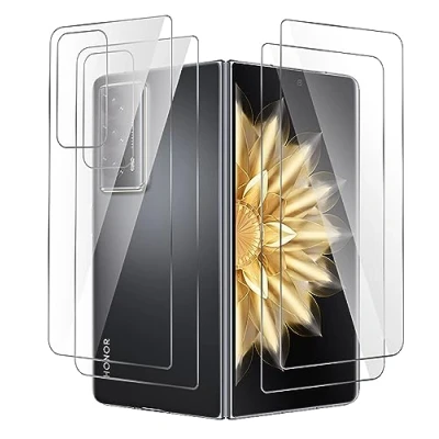 Immagine di GIOPUEY [2+2 Pezzi Pellicola Prottetiva Compatibile con Honor Magic V2, Retro Pellicola, TPU Flessibile, Ultra Sottile, Cover Compatibile, Resistente ai Graffi