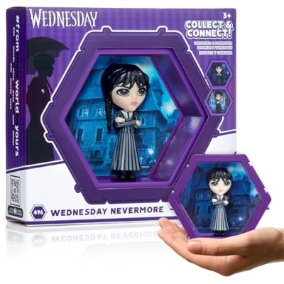 Immagine di PODS 4D Wednesday Addams Nevermore Uniform Figura da collezione collegabile che esplode dal loro mondo nel tuo Espositore parete o scaffale Giocattoli e regali del mercoledì N. 496