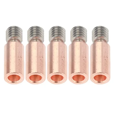 Immagine di Kadimendium 5PCS Bimetallo Heat Break Ti Lega di Rame Heatbreak Bi Metal Sostituzione per Prusa I3 MK3 MK3S Stampante 3D(Smooth)