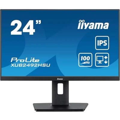 Immagine di Iiyama XUB2492HSU B6 Monitor LED ERP D (A G) 61 cm (24 pollici) 1920 x 1080 Pixel 16:9 0.4 ms HDMI ™, DisplayPort, Cuffie (jack da 3,5 mm), USB 3.2 (Gen 1x1)