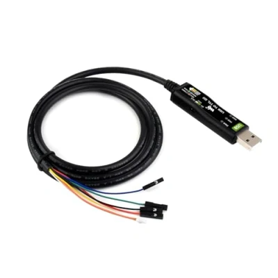 Immagine di Waveshare Industrial USB TO Ttl Serial Converter Adapter Cable (D) 3.3V 5V Onboard FT232RNL Chip Suitable for Raspberry Pi 5 Port Debugging