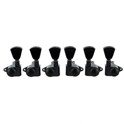 Immagine di Musclily Economy 3L3R Roto Style Sealed Chitarra Meccaniche Set per Epiphone Les Paul SG ES, Keystone Button Nero