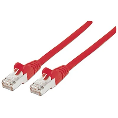 Immagine di Intellinet 736879 RJ45 cavo di rete, patch CAT 6A S/FTP 10.00 m Rosso Schermatura a fogli, intrecciata, Privo alogeni 1 pz.