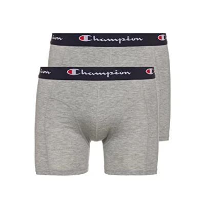 Immagine di Champion Core x2 Boxer Aderenti, Uomo, Grigio (Melange Chiaro), L