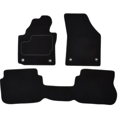 Immagine di MAMMOOTH A041 VW45 PRM 01 Set tappetino Tessile anteriore e posteriore 3 nero Su misura VOLKSWAGEN: CADDY 3, 4 Kasten