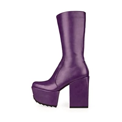 Immagine di LAMODA Magnolia, Mid Calf Boot Donna, Pu Viola, 41 EU