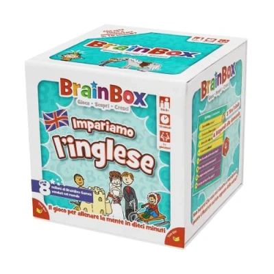 Immagine di Asmodee BrainBox Impariamo l&#039;Inglese (2022), Gioco per Imparare e Allenare la Mente, 1+ Giocatori, 8+ Anni, Ed. in Italiano