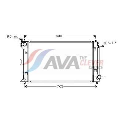 Immagine di PRASCO TOA2386 Radiatore motore Alluminio 325 378 26 Alette di raffreddamento saldate TOYOTA: Corolla Verso, IX Hatchback